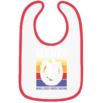 Discover Equestrian Horse An Old Man Who Loves Horse Racing Bibs