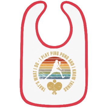 Discover Ping Pong That's What I Do Funny Ping Pong Bibs