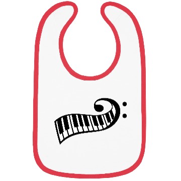 Discover Keyboard Music Bass Note Piano Keys Party Design Bibs