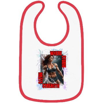 Discover Bodybuilder woman design . Option 3 Bibs