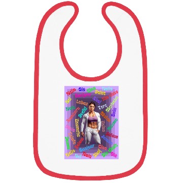 Discover Multi language gym design Bibs
