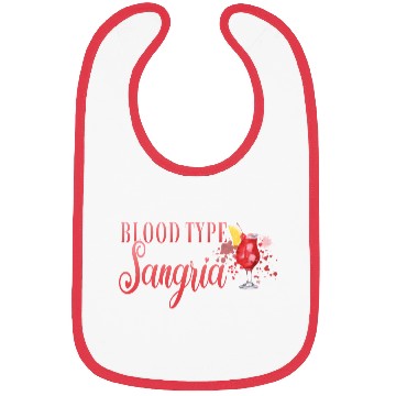 Discover Cocktail Bartender Blood Type Sangria Bibs