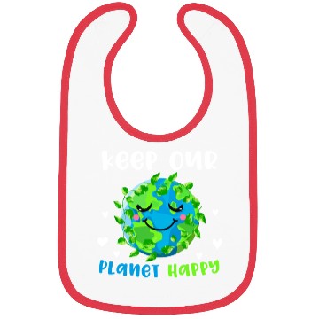 Discover keep Our Planet Happy Bibs