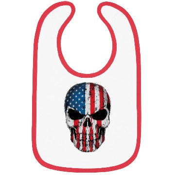 Discover American Flag Skull Bibs – Patriotic Grunge USA
