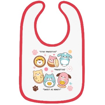 Discover Adorable animals Food with faces Bibs