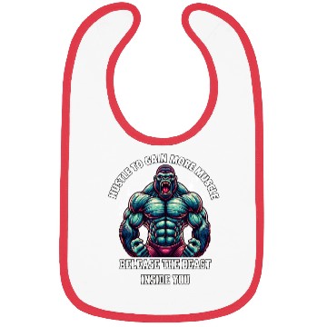 Discover angry gorilla bodybuilding Bibs