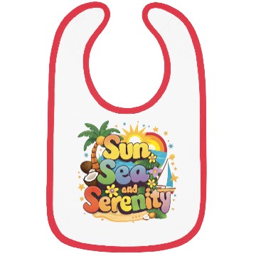 Discover Sun Sea And Serenity Bibs