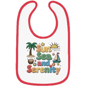 Discover Sun Sea And Serenity Bibs