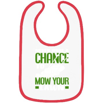 Discover Landscaper Gardener Lawn Mowing Saying Bibs