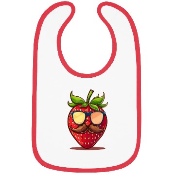 Discover Strawberry Sunglasses Mustache Fruits Bibs