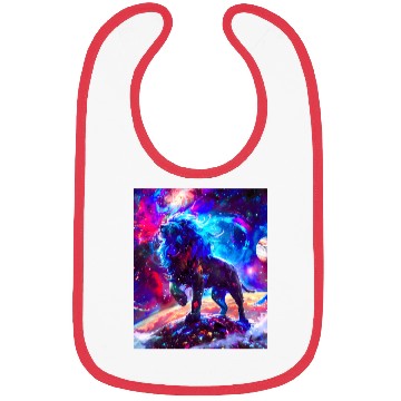 Discover Galaxy Lion Blue Bibs