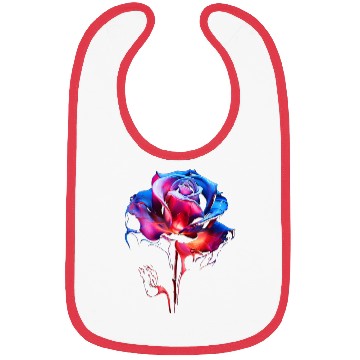 Discover Lover Artwork Graphic Flower Bibs