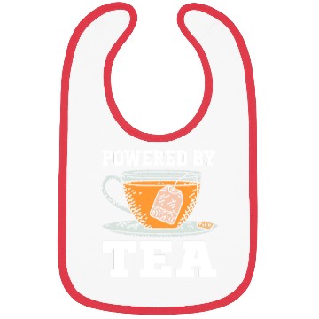Discover Powered By Tea Tea Lover Cup Of Tea Tea Drinker Bibs
