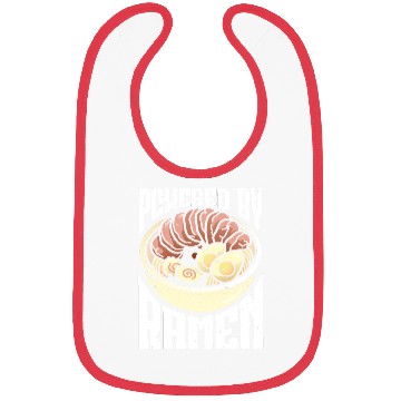 Discover Powered By Ramen Anime Japanese Soup Cup Noodle Bibs