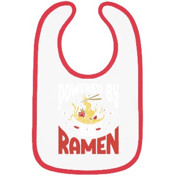 Discover Powered By Ramen Anime Japanese Soup Cup Noodle Bibs