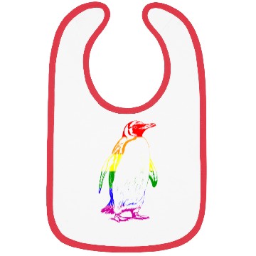 Discover Rainbow Pengu Bibs