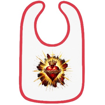 Discover Sacred Heart Jesus Catholic Devotion Bibs