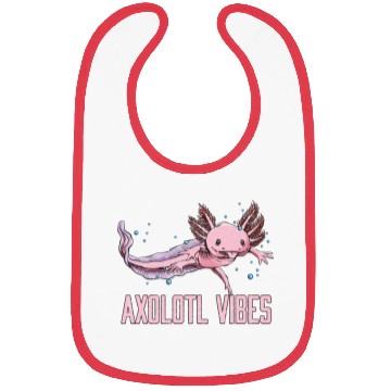 Discover Axolotl Vibes Salamander Animal Lover Amphibians P Bibs