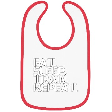 Discover Eat. Sleep. Train. Repeat Bibs