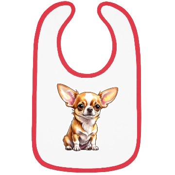 Discover Chihuahua Watercolor Bibs