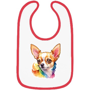 Discover Chihuahua Watercolor Bibs