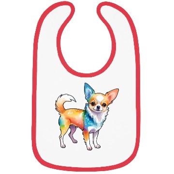 Discover Chihuahua Watercolor Bibs