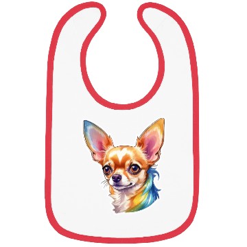 Discover Chihuahua Watercolor Bibs