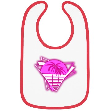 Discover Neon Paradise: Vibrant Palm Design Bibs