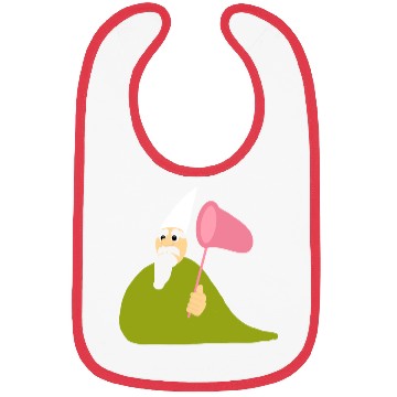 Discover Crawly Gnome Tiny Green Wizard, Funny Green Gnome Bibs