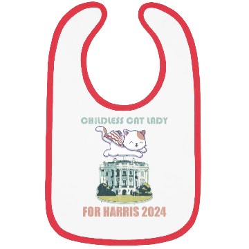 Discover Childless cat lady for Harris 2024 Bibs