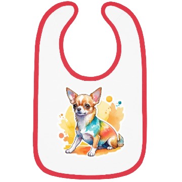 Discover Chihuahua Watercolor Bibs