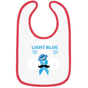 Discover I Wear Light Blue for my Dad Prostate Cancer Aware Bibs