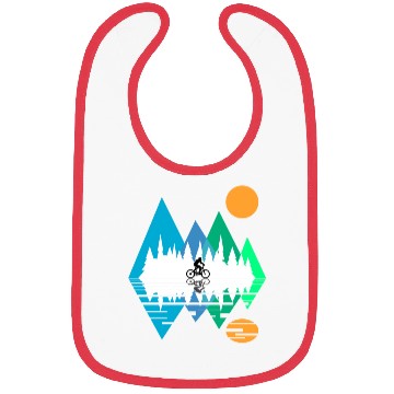 Discover GEOMETRIC MOUNTAIN WITH MOUNTAIN BIKER Bibs