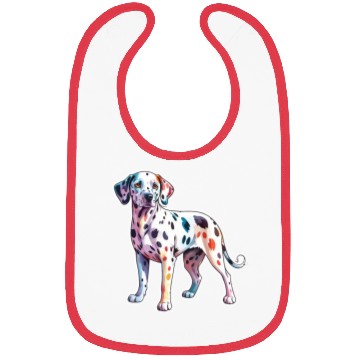 Discover Dalmatian Dog Watercolor Bibs
