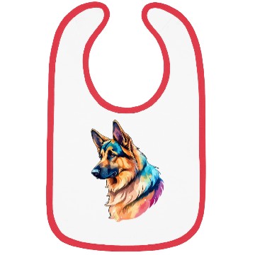 Discover German Shepherd Watercolor Bibs