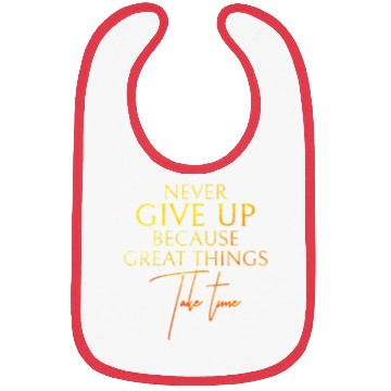 Discover NEVER GIVE UP Bibs