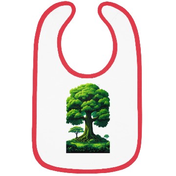 Discover Enchanted Forest Motif - Whimsical Nature-Inspired Bibs
