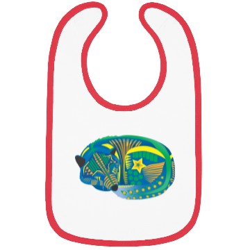Discover Alebrije Sleeping Wolf Bibs