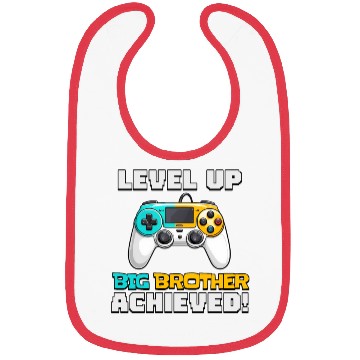 Discover Funny Big Brother Level Up Bibs