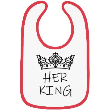 Discover Her King Bibs