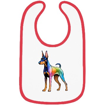 Discover Dobermann Watercolor Bibs