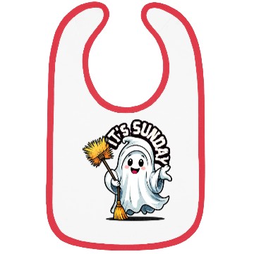 Discover It's Sunday little ghost Bibs