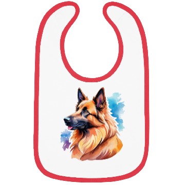 Discover Belgian Shepherd Watercolor Bibs