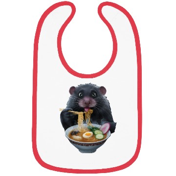 Discover Mole Eating Ramen Realistic Bibs