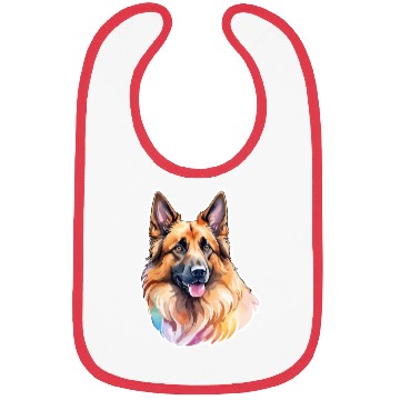Discover Belgian Shepherd Watercolor Bibs