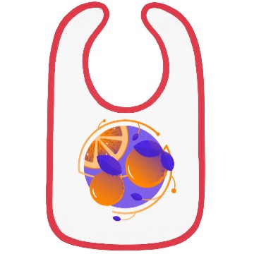 Discover Orange Fruit Bibs
