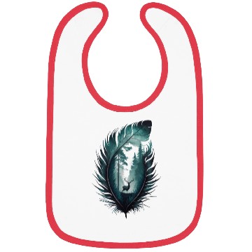 Discover Forest Feather Bibs