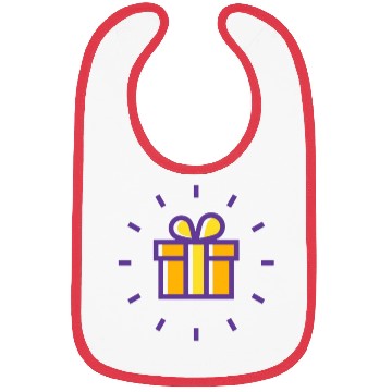 Discover AA line icon of a gift box typically features a si Bibs