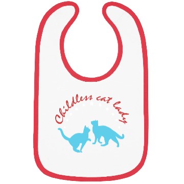 Discover Vintage And Retro Funny Childless Cat Lady Bibs