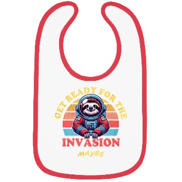 Discover Alien sloth, get ready for the invasion Bibs